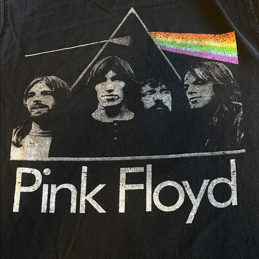 Pink Floyd Graphic TShirt Black Size Large